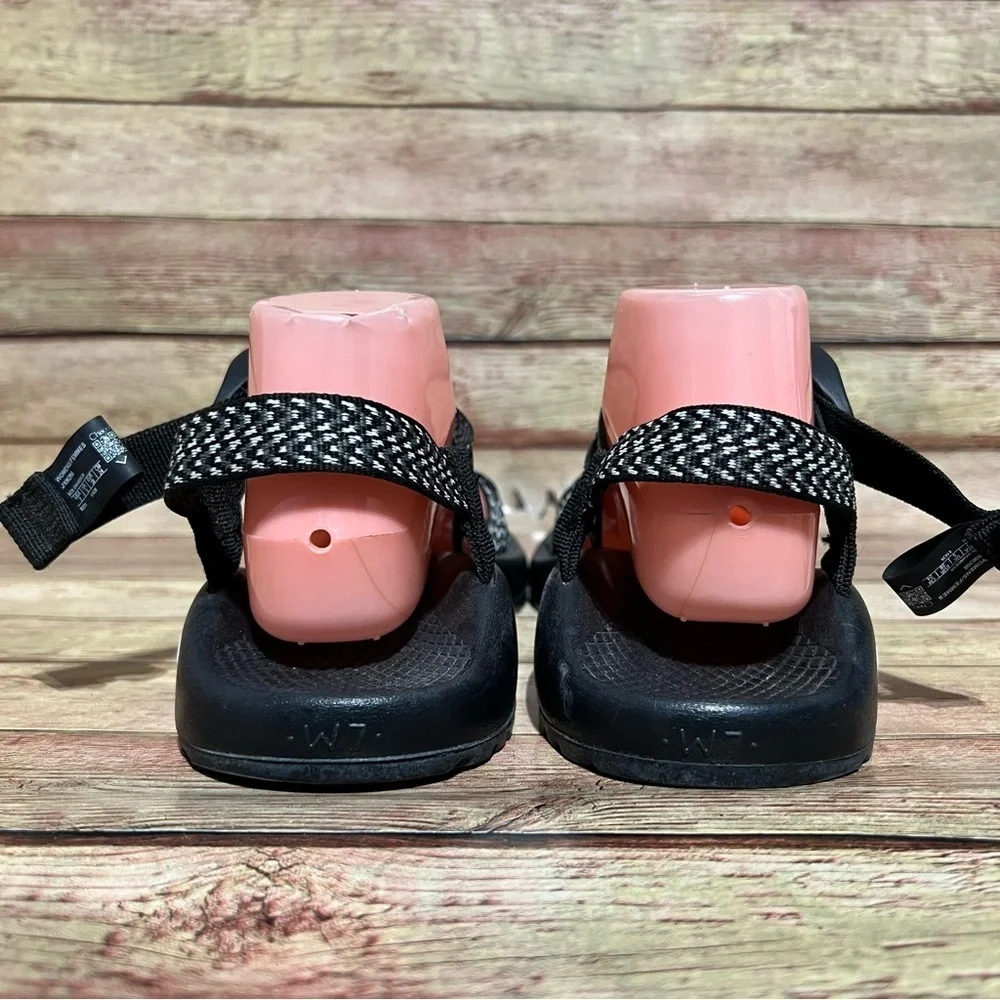 Chaco Black And White ZX2 Sandals
